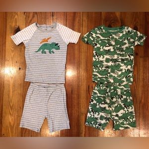 Two pairs of boy’s pajama sets, size 7, Carter’s